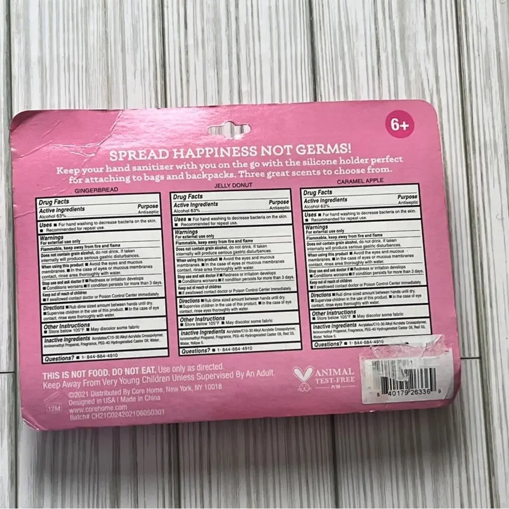 Bake The Season  Scented Three Pack Variety  Hand  Sanitizers  with Holder